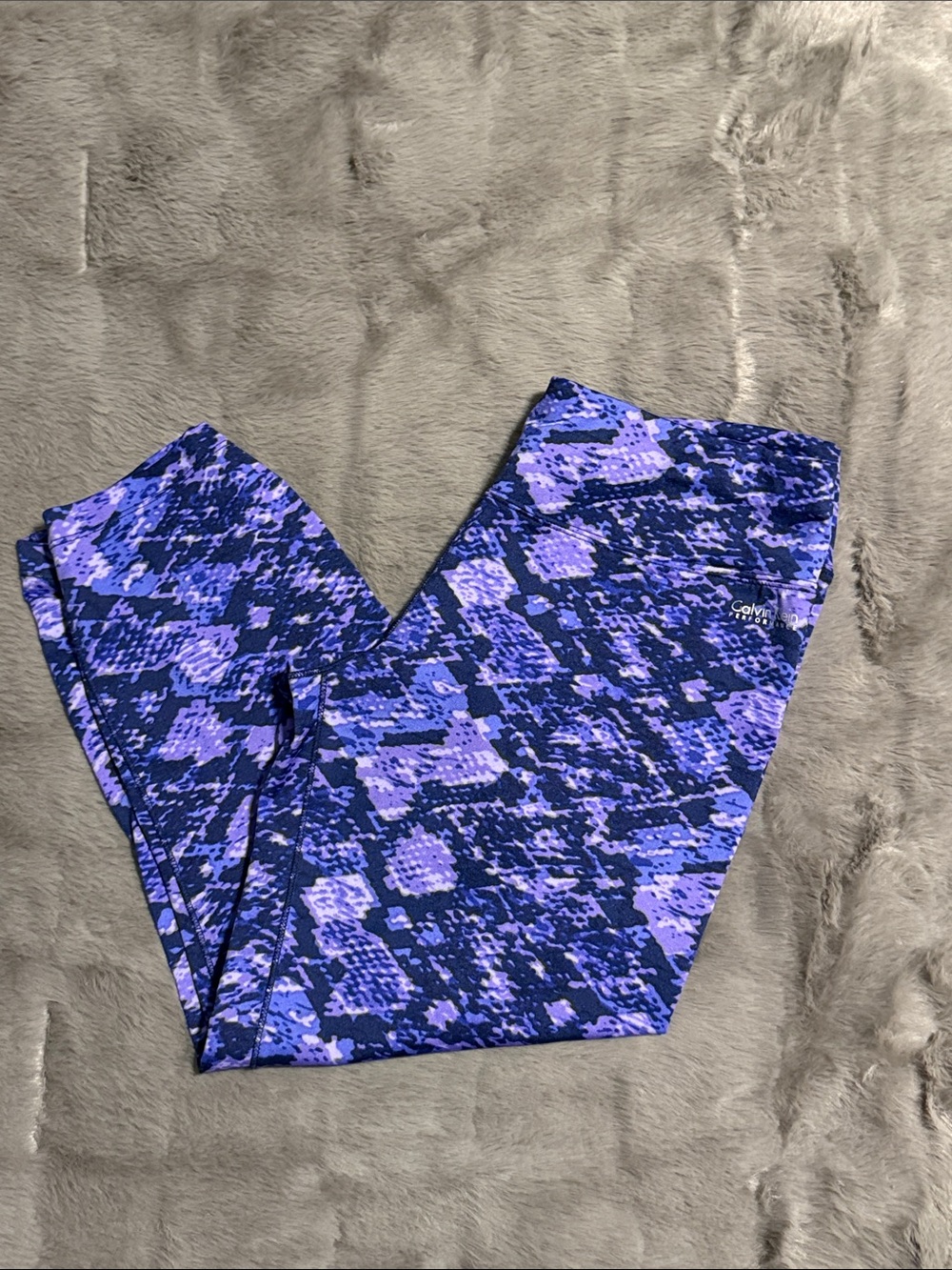 Calvin Klein Purple & Blue Patterned Leggings